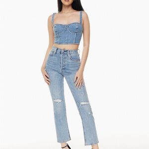 THE ARLO HIGH RISE STRAIGHT JEANS